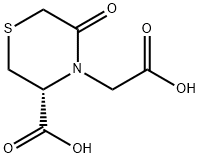 4-Thiomorpholineacetic acid, 3-carboxy-5-oxo-, (3R)- Struktur