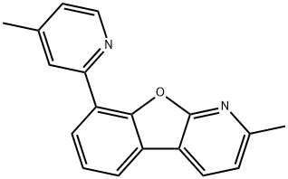 Benzofuro[2,3-b]pyridine, 2-methyl-8-(4-methyl-2-pyridinyl)- Struktur