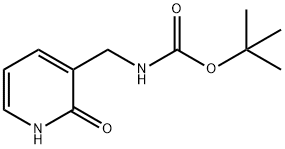 Carbamic acid, N-[(1,2-dihydro-2-oxo-3-pyridinyl)methyl]-, 1,1-dimethylethyl ester Struktur