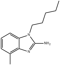 4-Methyl-1-pentyl-1H-benzimidazol-2-amine Struktur