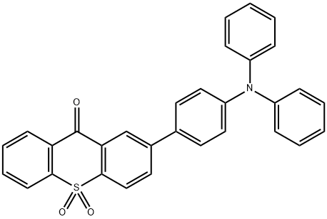 2- [4- (diphenylamino) phenyl] - 10, 10- dioxide-9H - thioxanthen-9- one Struktur