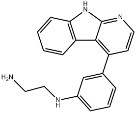 N1-(3-(9H-Pyrido[2,3-b]indol-4-yl)phenyl)ethane-1,2-diamine dihydrochloride Struktur