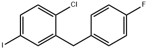 Benzene, 1-chloro-2-[(4-fluorophenyl)methyl]-4-iodo- Struktur