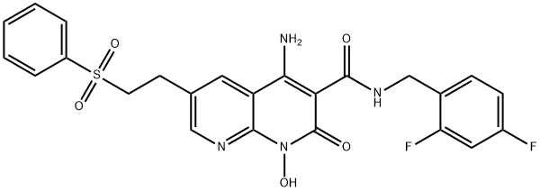 HIV-1 integrase inhibitor 4 Struktur