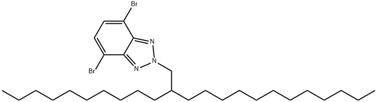 2H-Benzotriazole, 4,7-dibromo-2-(2-decyltetradecyl)- Struktur