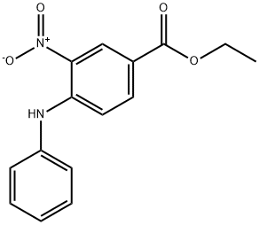 Benzoic acid, 3-nitro-4-(phenylamino)-, ethyl ester Struktur