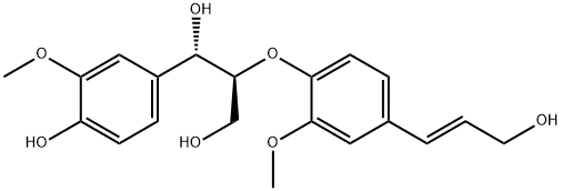 threo-Guaiacylglycerol β-coniferyl ether Struktur