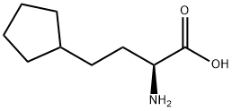 (S)-2-Amino-4-cyclopentylbutanoic acid Struktur