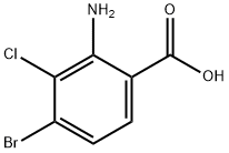 Benzoic acid, 2-amino-4-bromo-3-chloro- Struktur