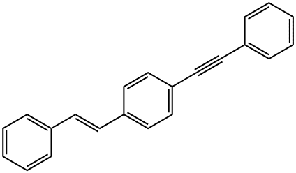 Benzene, 1-[(1E)-2-phenylethenyl]-4-(2-phenylethynyl)- Struktur