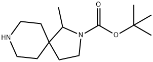 2,8-Diazaspiro[4.5]decane-2-carboxylic acid, 1-methyl-, 1,1-dimethylethyl ester Struktur