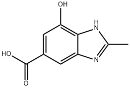 1H-Benzimidazole-5-carboxylic acid, 7-hydroxy-2-methyl- Struktur