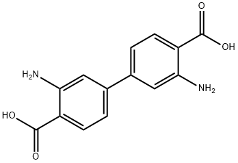 3,3'-diamino-4,4'-dicarboxylic acid-1,1'-Biphenyl Struktur