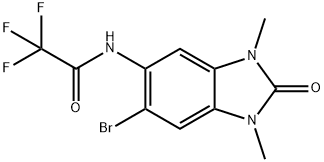 N-(6-溴-1,3-二甲基-2-氧代-2,3-二氫-1H-苯并[D]咪唑-5-基)-2,2,2-三氟乙酰胺, 1800477-31-9, 結(jié)構(gòu)式