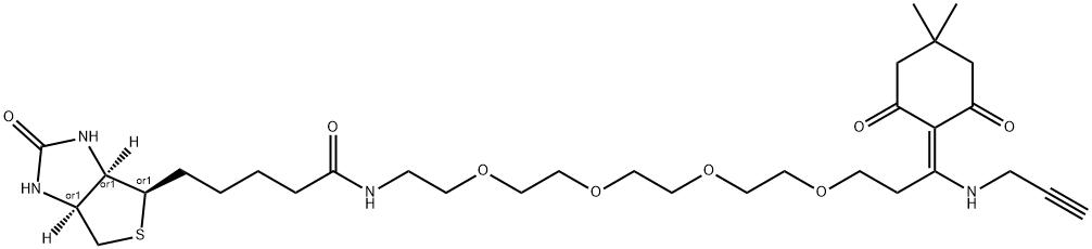 Dde Biotin-PEG4-Alkyne Struktur