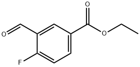 Ethyl 4-fluoro-3-formylbenzoate Struktur