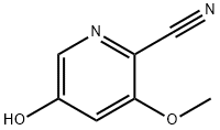 5-Hydroxy-3-methoxy-pyridine-2-carbonitrile Struktur