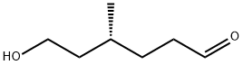 Hexanal, 6-hydroxy-4-methyl-, (4R)- Struktur