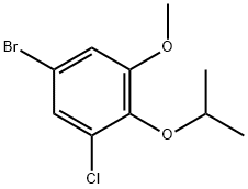 5-Bromo-3-chloro-2-isopropoxyanisole Struktur