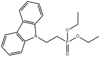 Phosphonic acid, P-[2-(9H-carbazol-9-yl)ethyl]-, diethyl ester Struktur