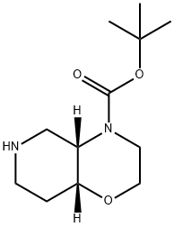 tert-butyl (4aS,8aR)-octahydro-4H-pyrido[4,3-b][1,4]oxazine-4-carboxylate Struktur