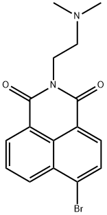 6-Bromo-2-[2-(dimethylamino)ethyl]-1H-benzo[de]isoquinoline-1,3(2H)-dione Struktur