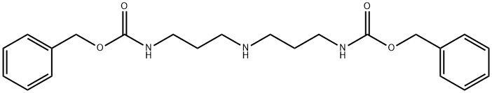 Dibenzyl (iminodi-3,1-propanediyl)biscarbamate Struktur