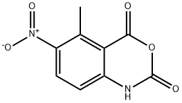 2H-3,1-Benzoxazine-2,4(1H)-dione, 5-methyl-6-nitro- Struktur