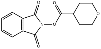 2H-Pyran-4-carboxylic acid, tetrahydro-, 1,3-dihydro-1,3-dioxo-2H-isoindol-2-yl ester Struktur