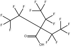 Butanoic acid, 3,3,4,4,4-pentafluoro-2,2-bis(1,1,2,2,2-pentafluoroethyl)- Struktur