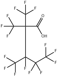 Pentanoic acid, 3,4,4,5,5,5-hexafluoro-2,2,3-tris(trifluoromethyl)- Struktur