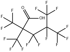 Pentanoic acid, 3,3,4,5,5,5-hexafluoro-2,2,4-tris(trifluoromethyl)- Struktur