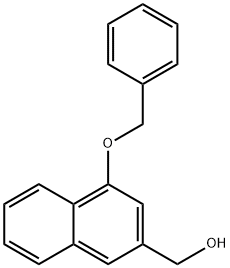 (4-Benzyloxy-phthalen-2-yl)-methanol Struktur