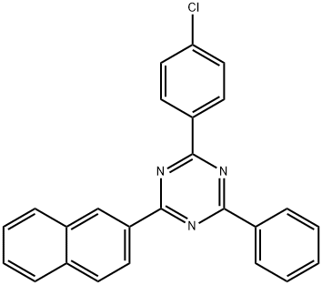 1,3,5-Triazine, 2-(4-chlorophenyl)-4-(2-naphthalenyl)-6-phenyl- Struktur