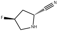 2-Pyrrolidinecarbonitrile, 4-fluoro-, (2R,4S)- Struktur