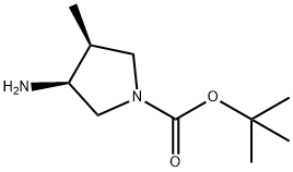 (3S,4S)-Tert-Butyl 3-Amino-4-Methylpyrrolidine-1-Carboxylate(WX604219) Struktur