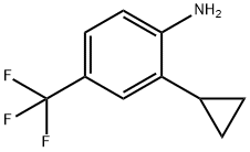 2-Cyclopropyl-4-(trifluoromethyl)aniline Struktur