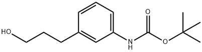 tert-butyl N-[3-(3-hydroxypropyl)phenyl]carbamate Struktur