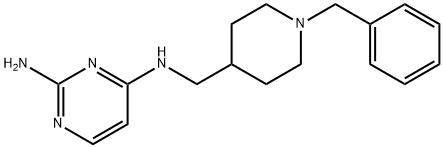 2,4-Pyrimidinediamine, N4-[[1-(phenylmethyl)-4-piperidinyl]methyl]- Struktur