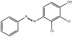 Phenol, 2,3-dichloro-4-(2-phenyldiazenyl)- Struktur