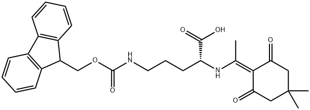 Dde-D-Orn(Fmoc)-OH Struktur