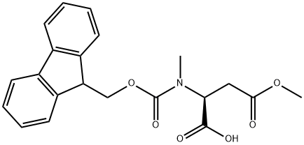 FMoc-N-Me-Asp(OMe)-OH Struktur