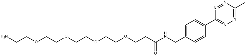 Me-Tet-PEG4-NH2 Struktur