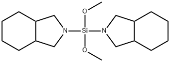 1H-Isoindole, 2,2'-(dimethoxysilylene)bis[octahydro- Struktur