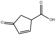 2-Cyclopentene-1-carboxylic acid, 4-oxo- Struktur