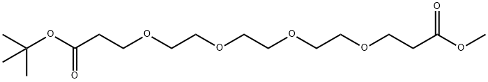 Methoxycarbonyl-peg4-t-butyl ester Struktur