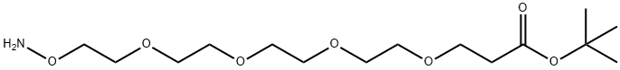 Aminooxy-PEG4-t-butyl ester Struktur