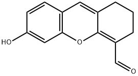 1H-Xanthene-4-carboxaldehyde, 2,3-dihydro-6-hydroxy- Struktur