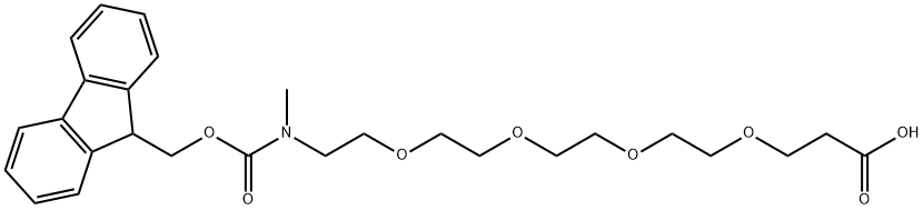 Fmoc-NMe-PEG4-acid Struktur