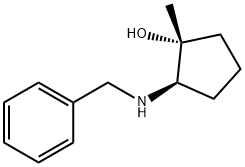 (1R,2R)-2-(benzylamino)-1-methylcyclopentan-1-ol Struktur